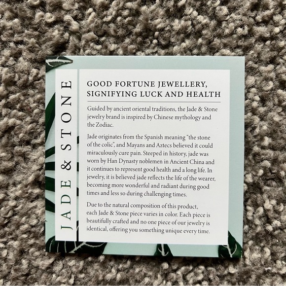 NWT jade and stone silver necklace NWT - Picture 2 of 4